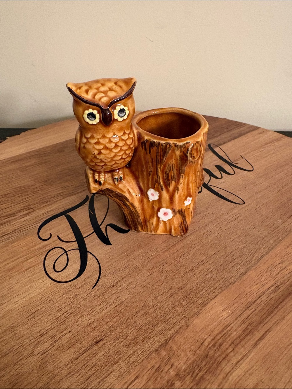 Lego Brown Owl Toothpick Holder